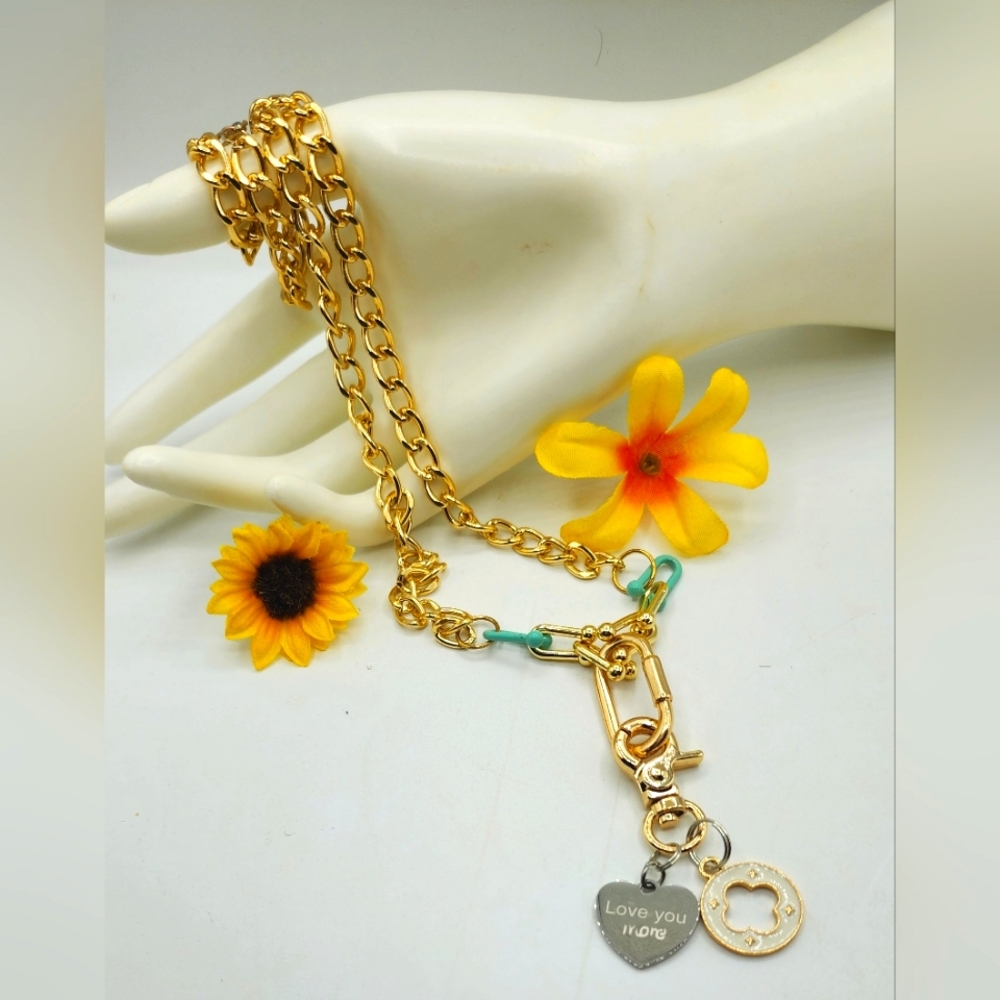 Custom Made Necklace,28in,speciality Chain,dangle Charms